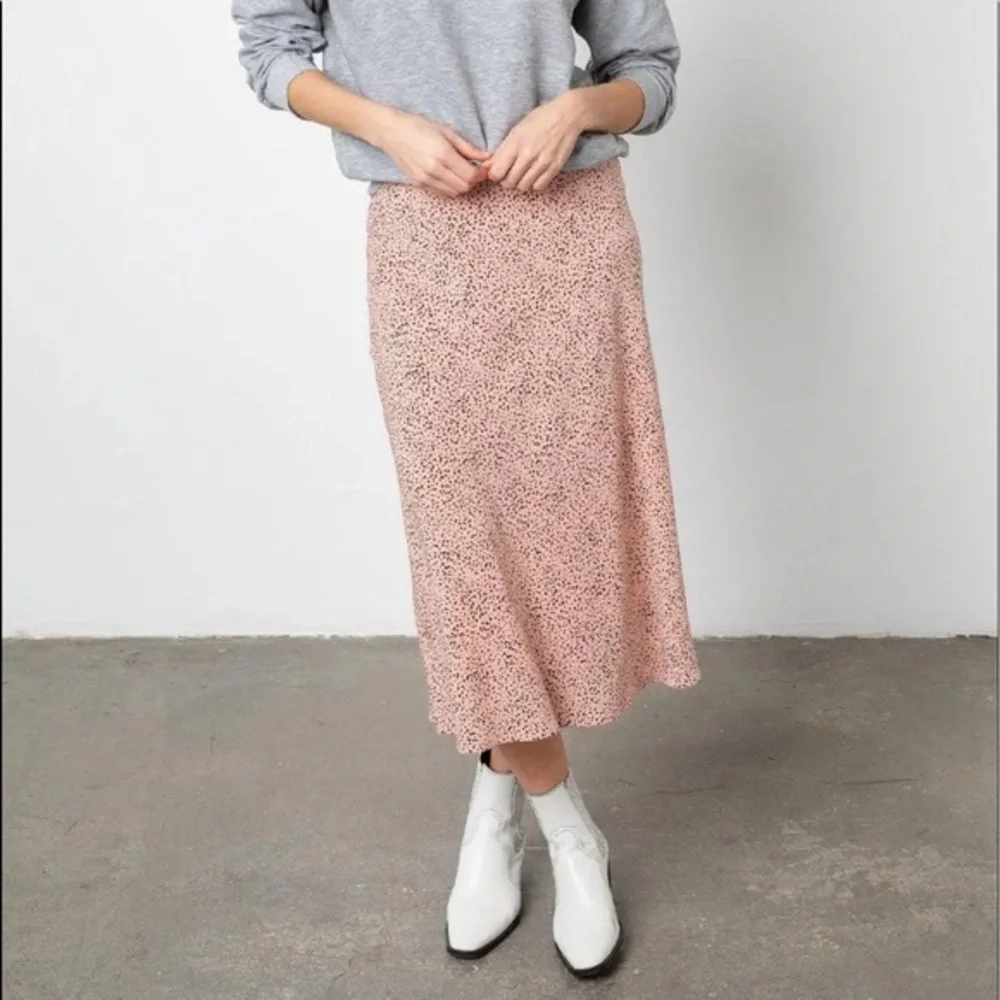 Rails Anya Rose Spotted Lined Midi Skirt